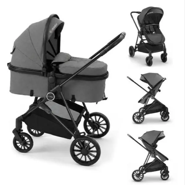 Cochildor Unisex Lightweight Infant Convenience Stroller - Aluminum Alloy Frame, 1-Click Fold, Universal Wheels, Adjustable Seat, Sunshade Canopy, Windproof Cover, 2 Modes (Sitting & Lying), Plain Finish, Foldable Travel Stroller