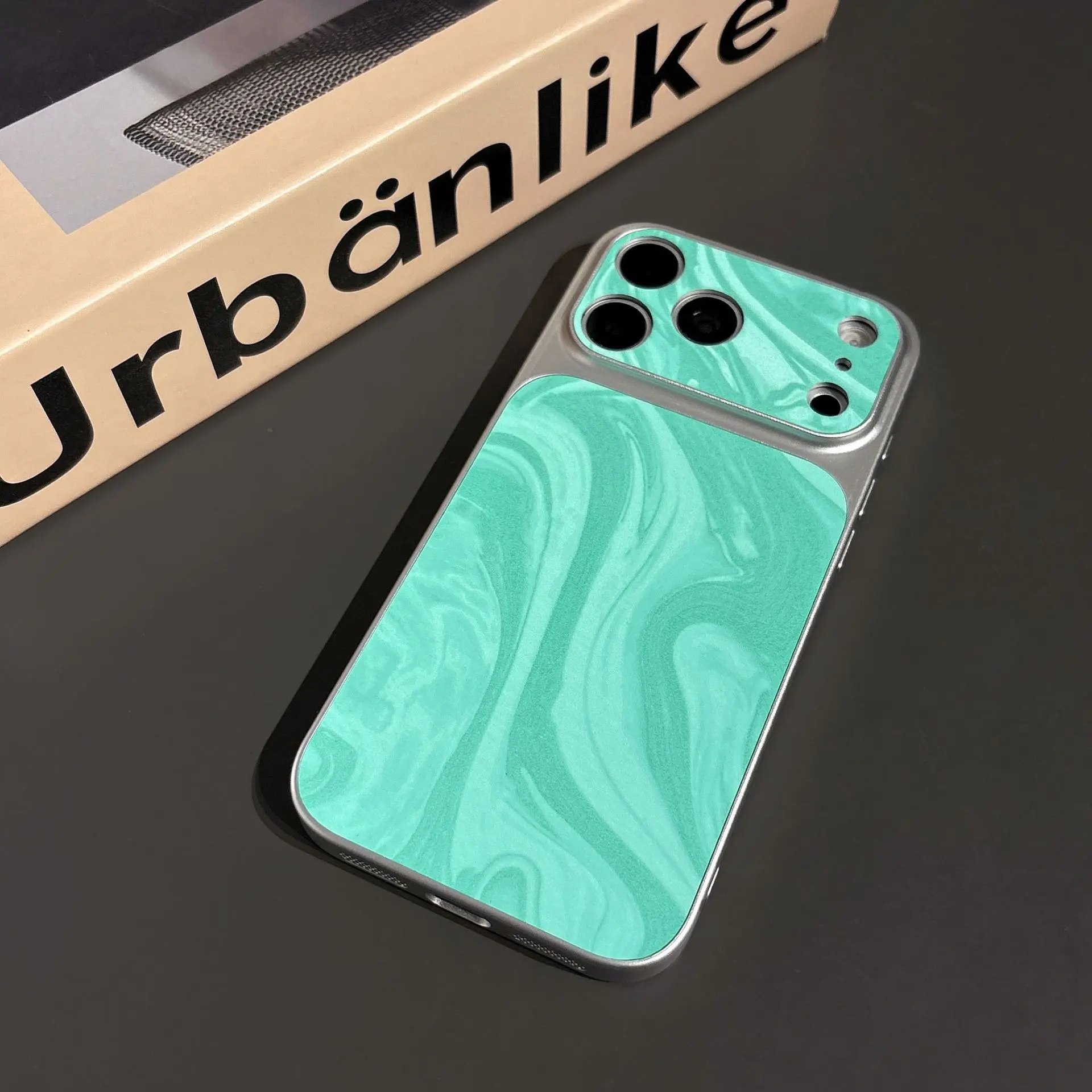 Premium instant large-view water ripple case suitable for iP17 phone case, 17pro solid color, 16 matte, 15 full coverage Protective Protection