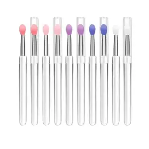 10 Pcs Silicone Lip Mask Applicators – Reusable Lip Brush with Caps for Lip Balm, Lipstick & Lip Gloss | Soft Lip Applicator Tools for Women