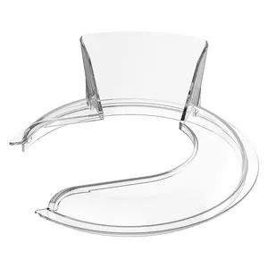 GVODE Pouring Shield for KitchenAid 4.5 and 5 Quart Tilt-Head Stand Mixers, Clear Secure Fit Splatter Guard Perfect for Kitchenaid Stainless Steel Bowl