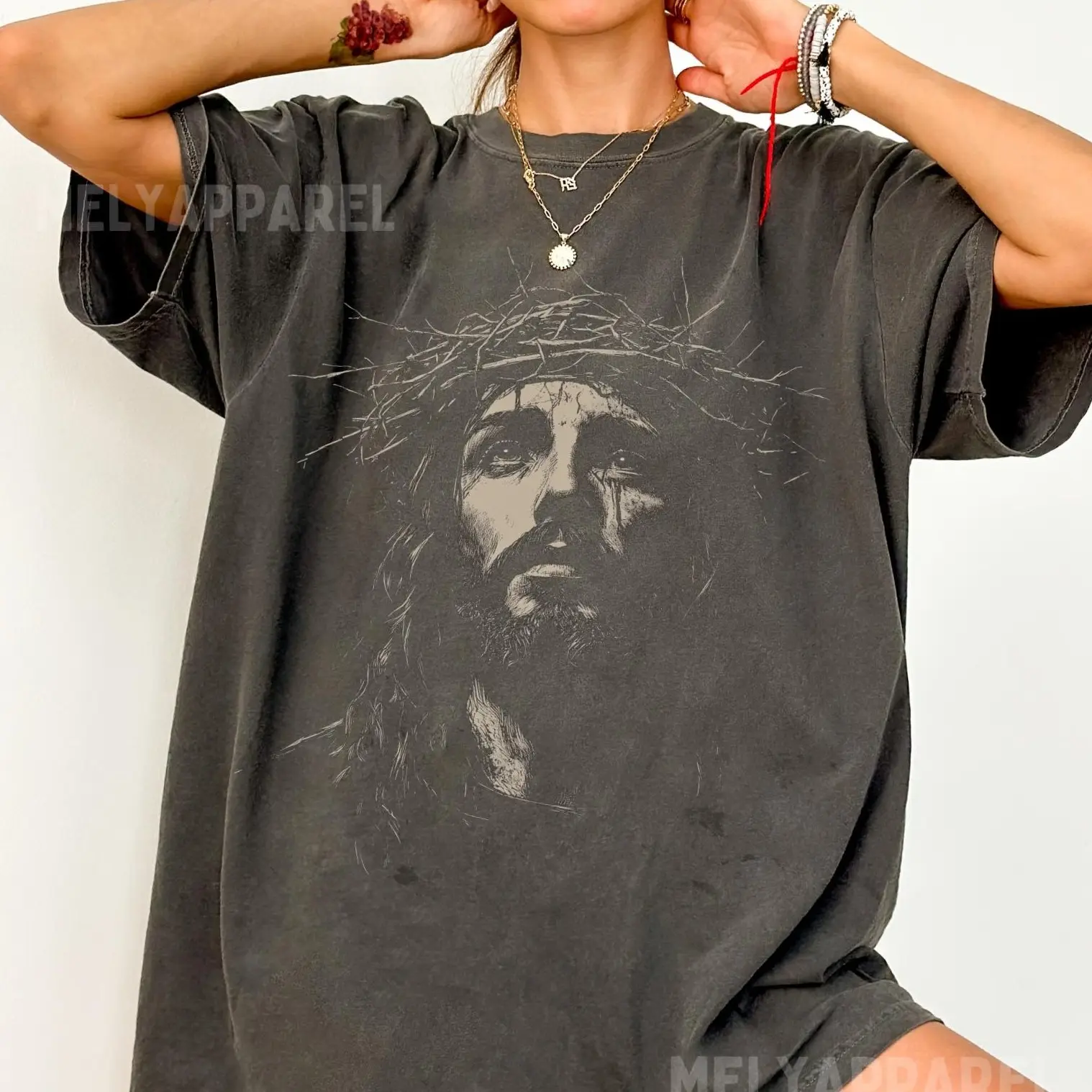 Comfort Colors Jesus Shirt, Christian Streetwear Tee, Religious Gift for Him or Her, Faith Based Unisex T-Shirt, Jesus Christ Church Wear