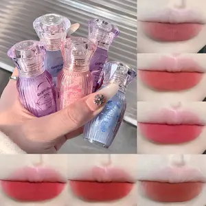 Gege Bear Cloud Powder Mist Lip Mud, Autumn Winter Velvet Matte Finish, Nude Lipstick, Daily Use, Suitable for Girls