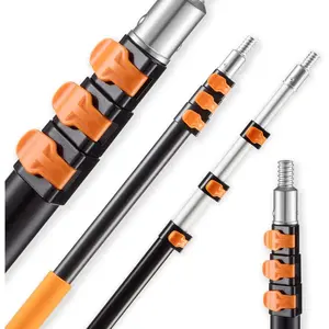 VEVOR Telescopic Extension Pole, 2 - 4 FT Multi - Purpose Extendable Pole, Sturdy Aluminum Alloy Paint Pole Extension with Flip - Lock Design, High Reach Roller Stick for Painting, Dusting and CleaningVEVOR Super Brand Day