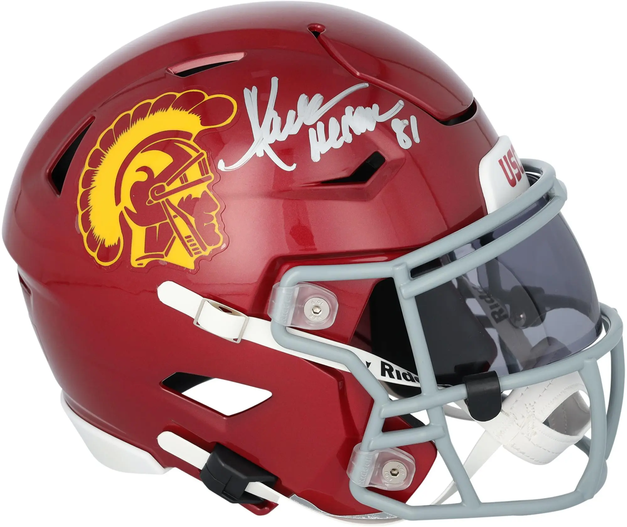 Marcus Allen USC Trojans Autographed Riddell Speed Flex Midi Helmet with "Heisman 81" Inscription - Fanatics Authentic Certified