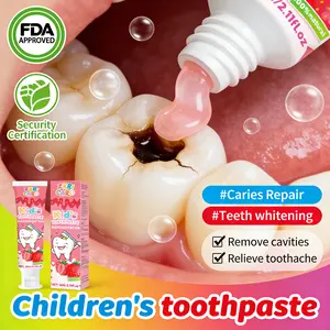 Kids' Anti-Cavity Toothpaste | Protects baby teeth and helps develop good habits | High-efficiency fluoride formula for gentle care | Makes brushing teeth fun | Suitable for toddlers and older | 60 grams for brighter teeth Oral Whitening Foam Foaming