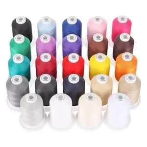 100% Mercerized Cotton Threads - Multi-Purpose  50S/3 600M(660Y) Each Spool for Quilting, Serger, Sewing and Embroidery - New brothread DIY Suitable for Needlework Projects Easy to Beginners