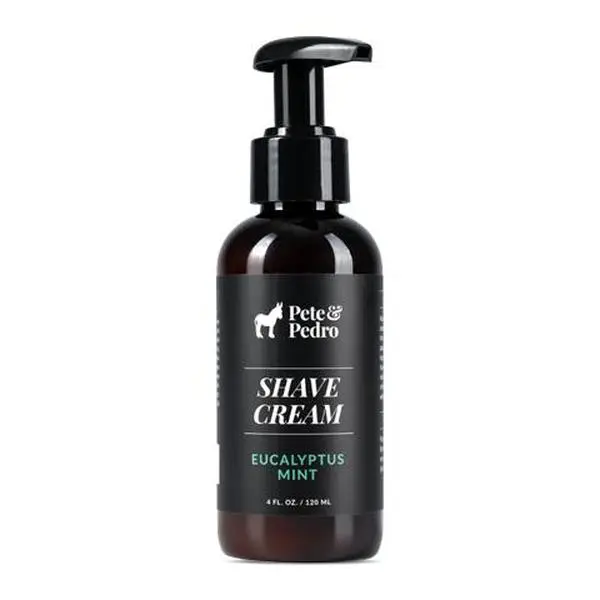 Natural Shave Cream - Ultra-Luxe, Rich Natural Shaving Cream Hydrates, Soothes & Protects Skin | Reduces Razor Burn, Irritation & Cuts | Aloe Vera, Glycerin, Eucalyptus Mint & Botanical Oils | Smooth, Comfortable Shave For All Skin Types, 4 oz