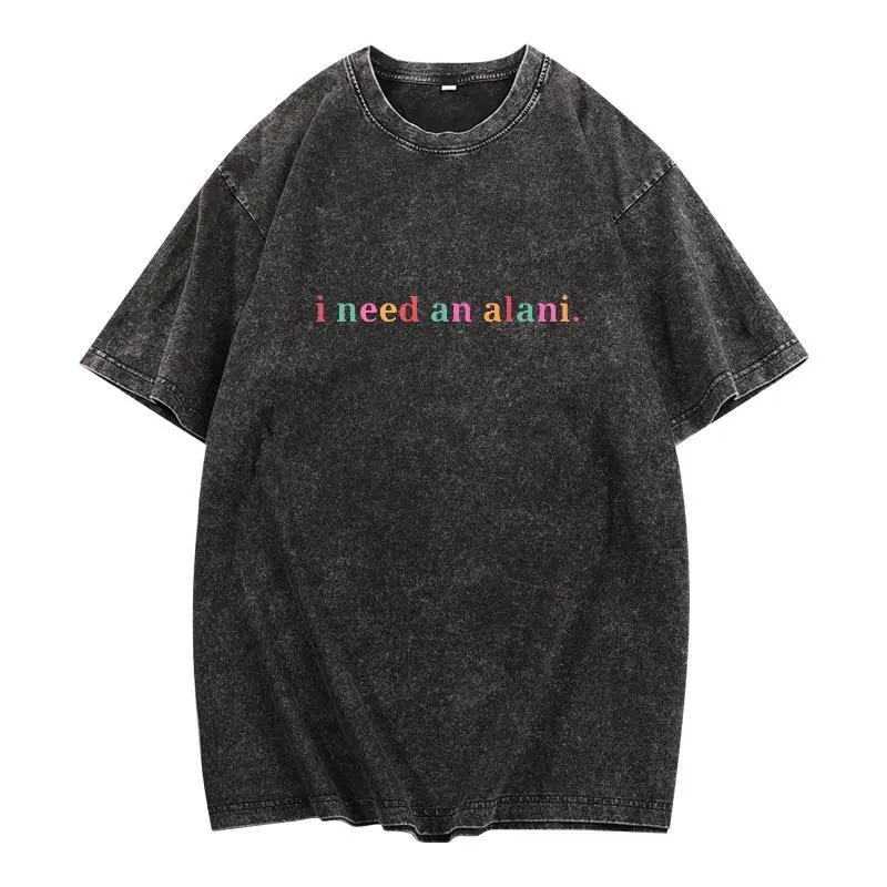 Men's Cotton Casual Short-Sleeve Alani T-Shirt - Seamless Smooth Breathable Fabric, Graphic Funny Caffeine Drink Shirt, Gift for Menswear Lovers
