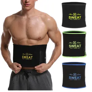 1/2/3/4 Pack Menswear Body Shaper Neoprene Sweat Belt Tummy Control Compression Waist Trainer for Gym Workouts Sports Exercise Girdle Bands Workout Accessories Shapewear Bestie
