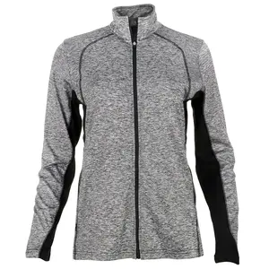 PAGE and TUTTLE Womens Heather Jacket Casual Outerwear Athletic - Grey