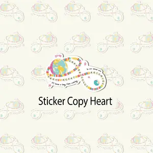[DIE-CUT STICKER] Copy Heart, Copy Bracelet, Artemis II NASA Mission Sticker: Vintage Feel, Space Exploration Apparel
