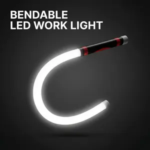 Bendable LED Flashlight Stick – 27" Flexible LED Work Light, Shadow-Free Magnetic Inspection Light, Rechargeable 7-Hour Runtime, Hands-Free Repair Light for Car Engine, Mechanic, Under Hood