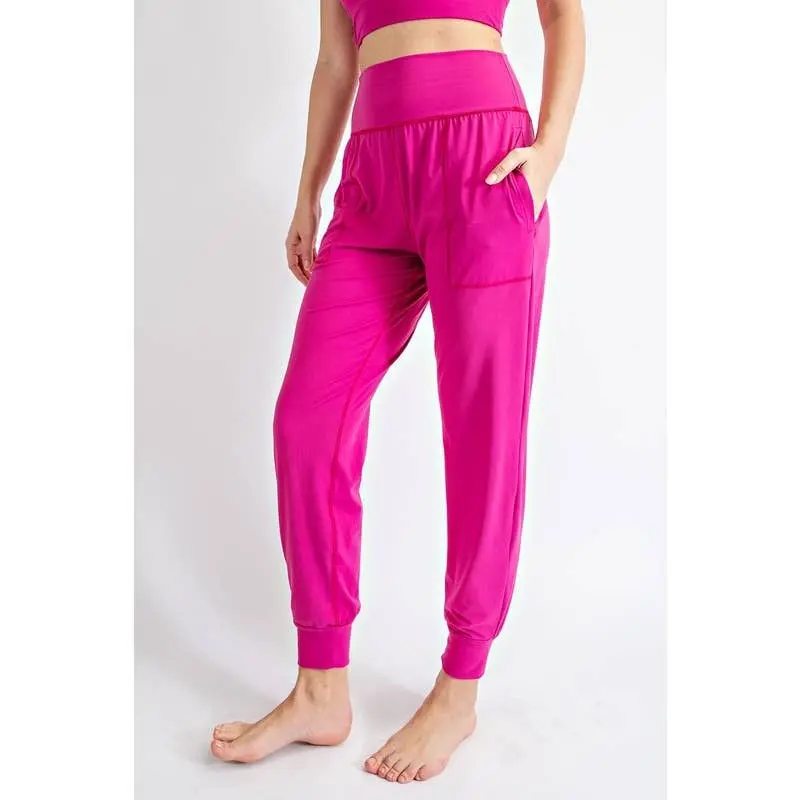 U R My Sunshine - WIDE WAISTBAND BUTTER SOFT JOGGERS WITH POCKETS