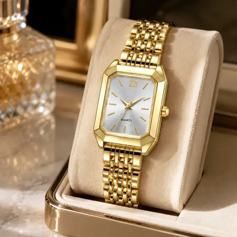 Unisex Gold Tone Quartz Wristwatch-Minimalist Design,Elegant,Precise and Durable for business travel,Suitable for daily wear and gift giving