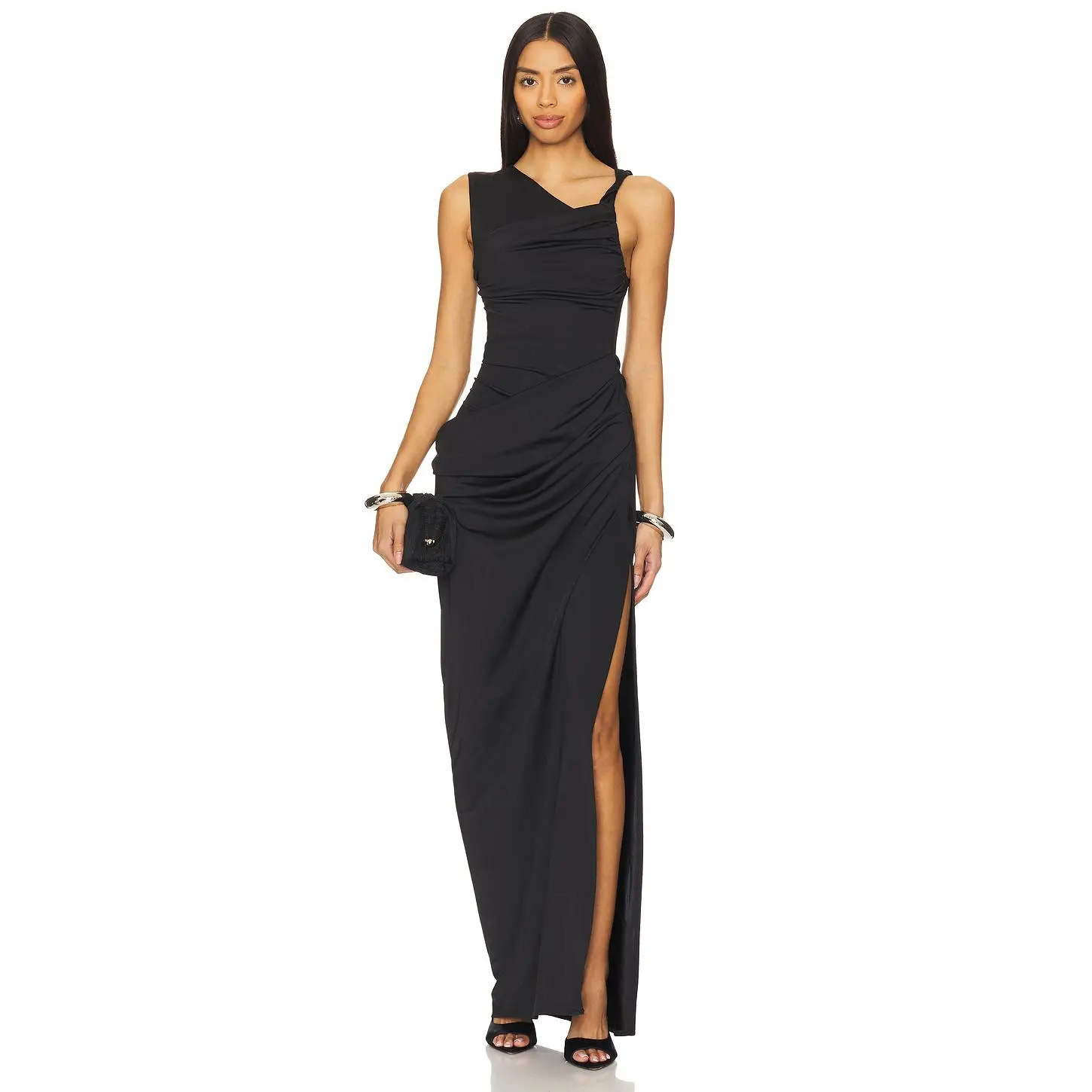 Lovers and Friends Athena Gown in Black