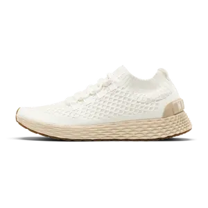 NOBULL Men's Allday Knit Shoe in Classic White Lunar - Everyday Walking Sneaker, Comfortable Slip-On Shoe, Casual Trainer