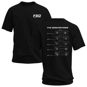 Dodge Ram Pickup Truck Generations Graphic Tee 2-Sided Print Classic Truck Evolution Streetwear 100% Cotton Gift for Dodge Fans Car Enthusiasts Unisex Casual Automotive Fashion Shirt