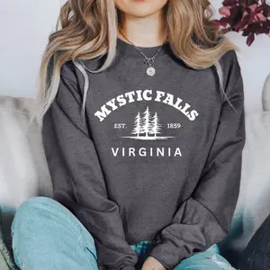 Mystic Falls Sweatshirt – Vampire Diaries Crewneck, Fall Aesthetic Sweater, Virginia Sweatshirt, Mother's Day Gift for Fans