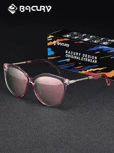 Unisex Polarized Sunglasses PC Cat Eye Frame Tac Lenses Uv400 Protection Casual Style Holiday Gift for All Seasons Classic Polarized Sunglasses