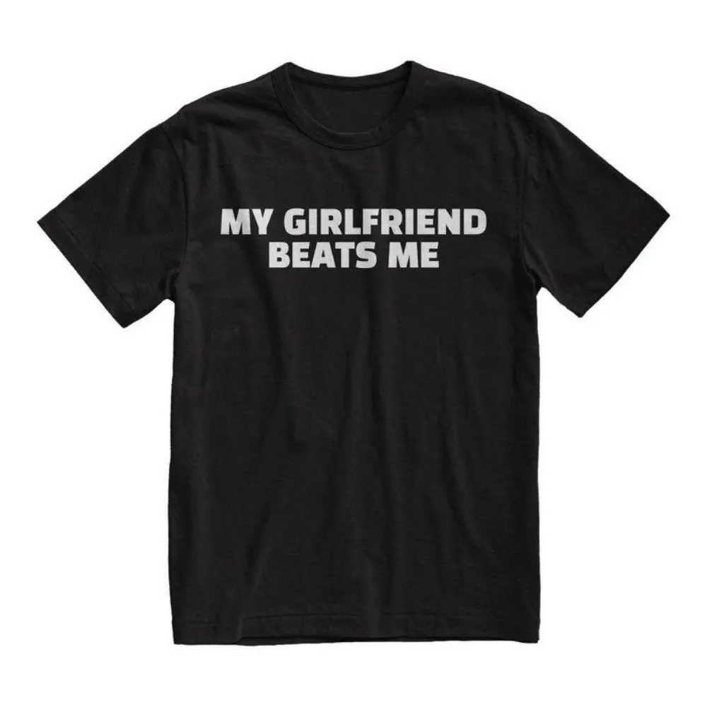 Streetwear Oversized My Girlfriend Beats Me Tshirt Funny Boyfriend Gift Boyfriend Shirt Valentines Day Gift Meme Shirt Clothing Gift Present Unisex Shirt Medium Size Cotton Top Natural Soft Casual Streetwear