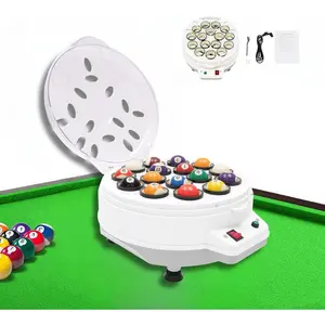 Pool Ball Cleaner Machine, 110V Upgraded Billiard Ball Cleaner, Automatic BallCleaner Electric Pool Ball Polisher for 16 Billiard and Snooker Balls (16 Balls)