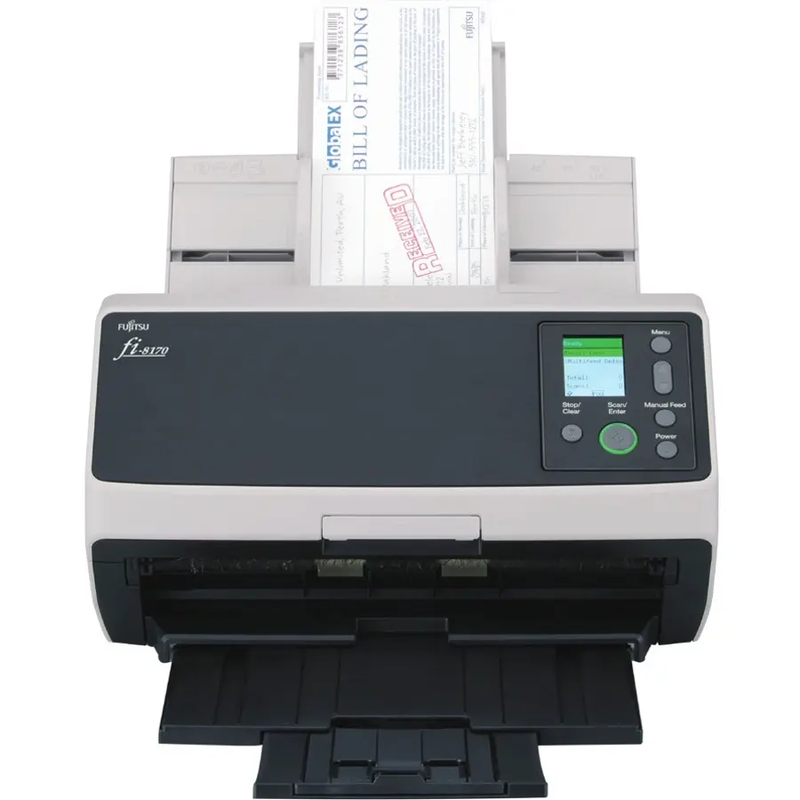 Fujitsu ImageScanner fi-8170 ADF/Manual Feed Scanner 600 dpi Optical PA03810B075