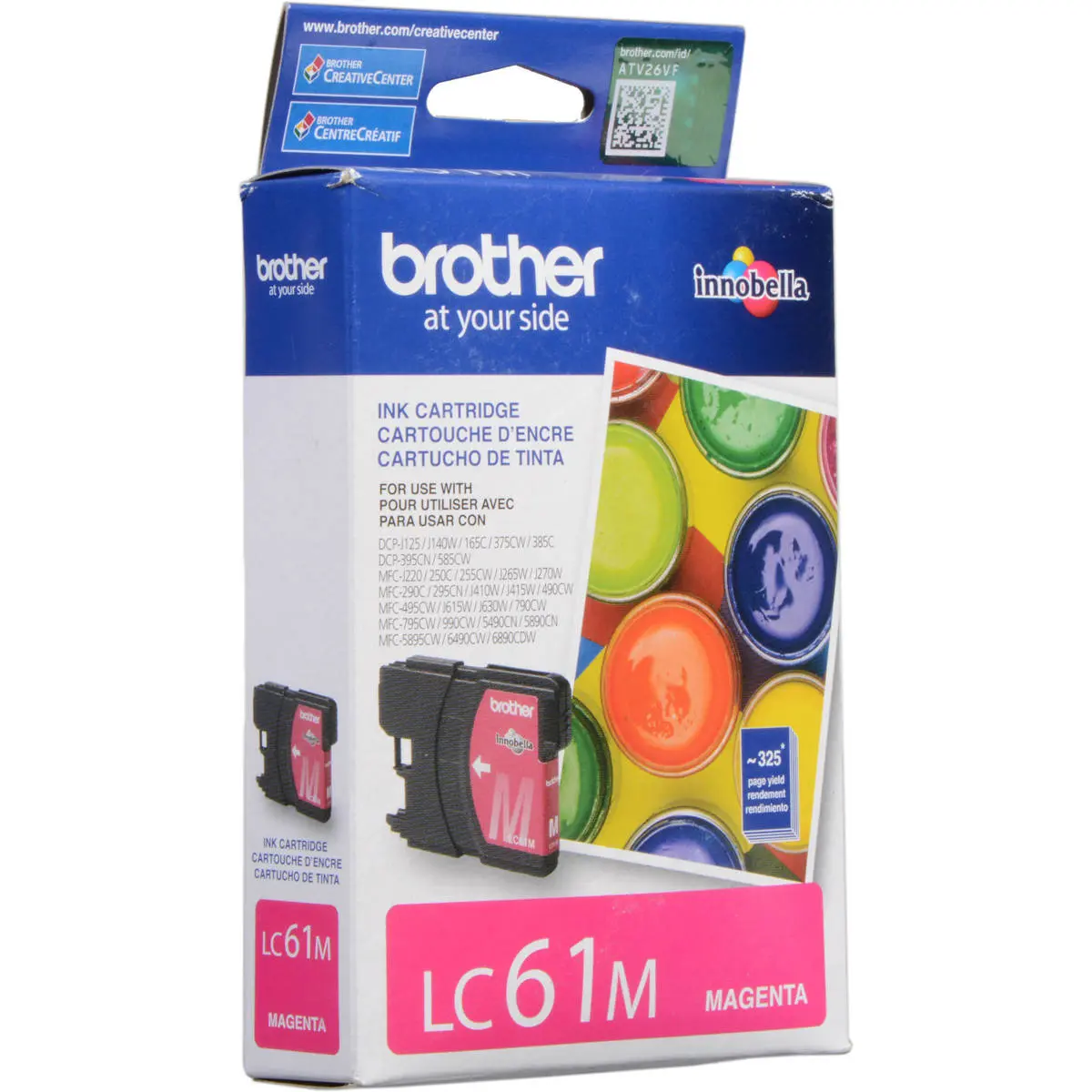 Brother LC61M Innobella Standard Yield Magenta Color Ink Cartridge (Approximatly 325 Pages)