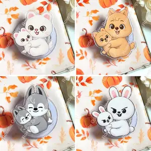 [Rosette Grip] Cute Plush Magsafe Phone Grip – Cute Magnetic Phone Stand for Phone, Gift for Stay