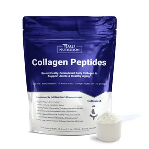 1MD Nutrition Collagen Peptides Powder - Hydrolyzed Bovine Collagen Types I & III - Joint, Hair & Nail Support - Unflavored