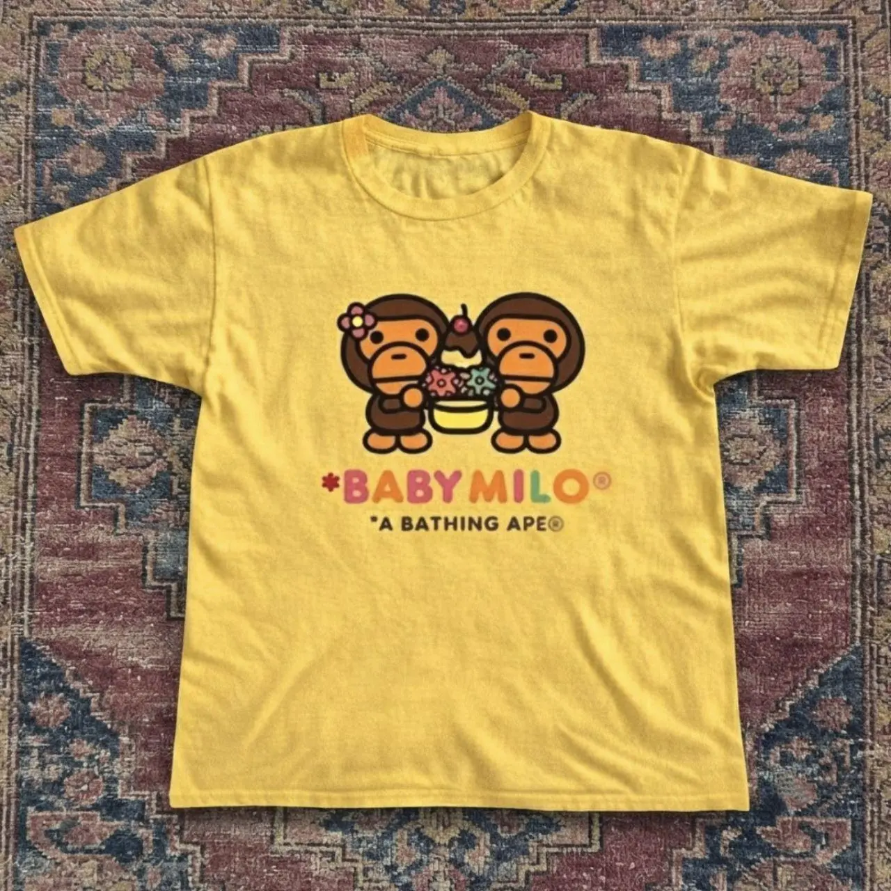 Y2K Aesthetic Cute Monkey Printed Graphic Tee Casual Unisex Shirt