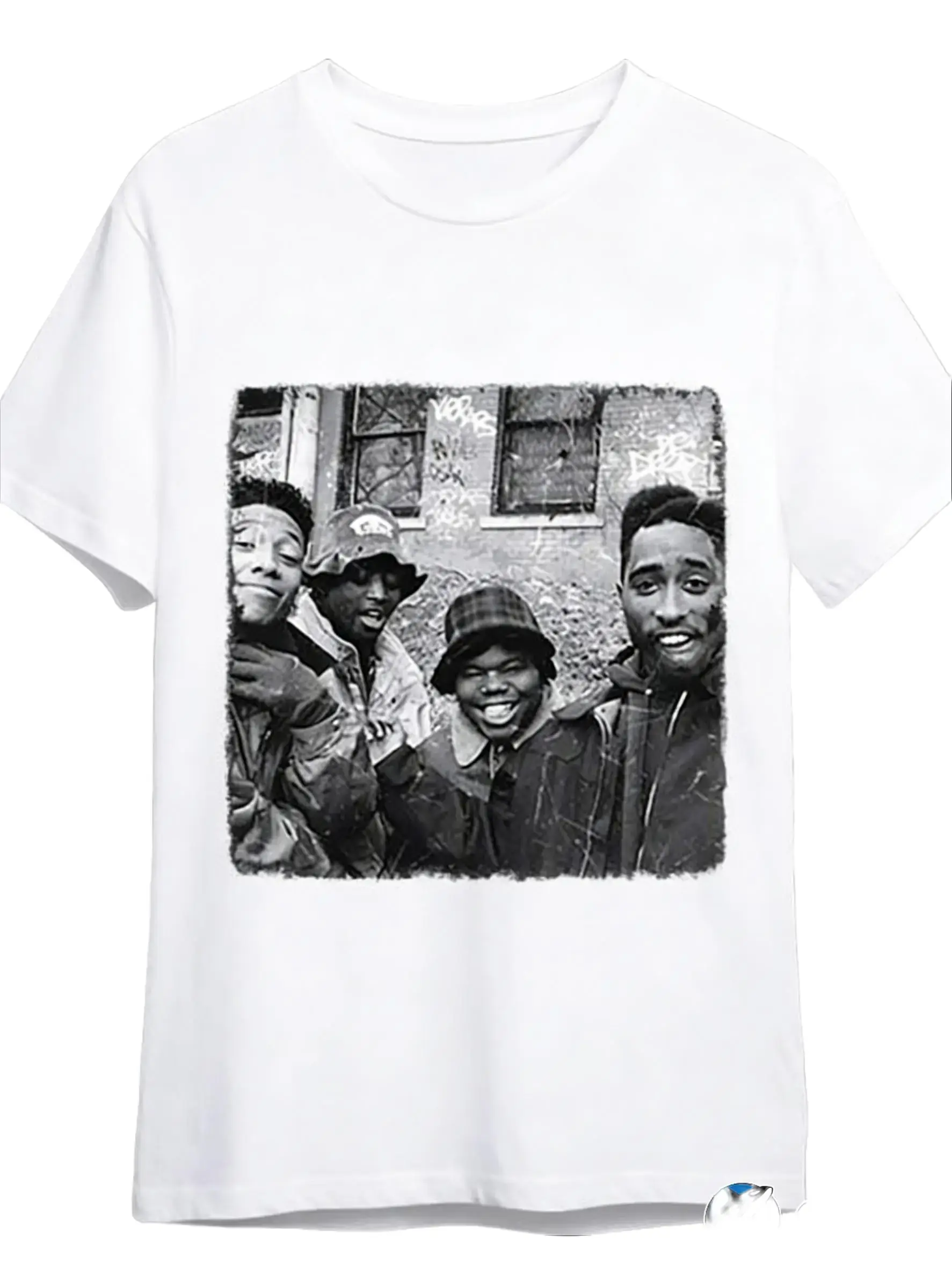 Juice 90old-Juice 90 Men's Street Print T-shirt-black Short-sleeved Round Neck Shirt, Breathable Summer Cotton T-shirt, Retro Comfortable Elastic Fabric.