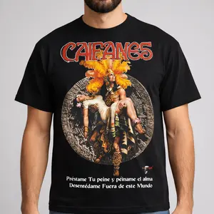 Caifanes Vintage Band T-Shirt – Mexican Rock Graphic Tee, Aztec Art Streetwear Aesthetic Unisex Shirt