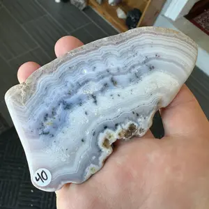 66.83g Colorado Silver-Bearing Amethyst Sowbelly Agate Slab