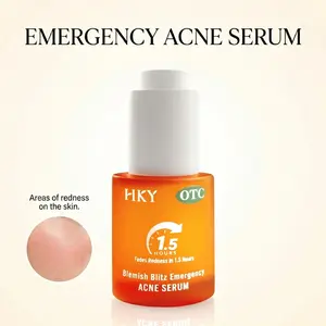 Azelaic Acid + Salicylic Acid + Sulfur + Niacinamide, HKY 24H Overnight Acne Drying Lotion Spot Treatment. Rapid Pimple Clearing, Anti-Inflammatory Redness Relief for Cystic Breakouts & Sensitive Skin.