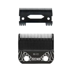 StyleCraft Replacement ECHO Fixed DLC Hair Clipper Blade with DLC Deep Tooth Cutter Set for Enhanced Cutting Performance