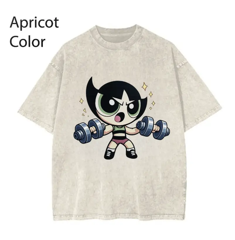 Powerpuf Strong Girl Gym Graphic T-Shirt Unisex, Bodybuilding Shirt, Pump Cover Gym Tee for Men Women, Powerpuf Gift Top Womenswear
