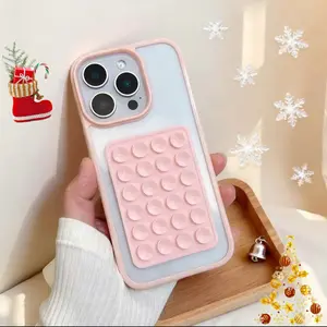 Anti-Slip Suction Cup Phone Case, Cover, Protective, Strong Adhesive, Compatible with iPhone 16 15 14 13 12 11 Plus Pro Max, Unique Design, Durable Material