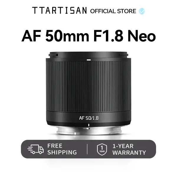 TTARTISAN AF 50mm F1.8 Neo Auto Focus Prime Lens for Sony E Mount Nikon Z Lumix L Full Frame Mirrorless Camera Large Aperture Portrait Everyday Travel Photography Lens