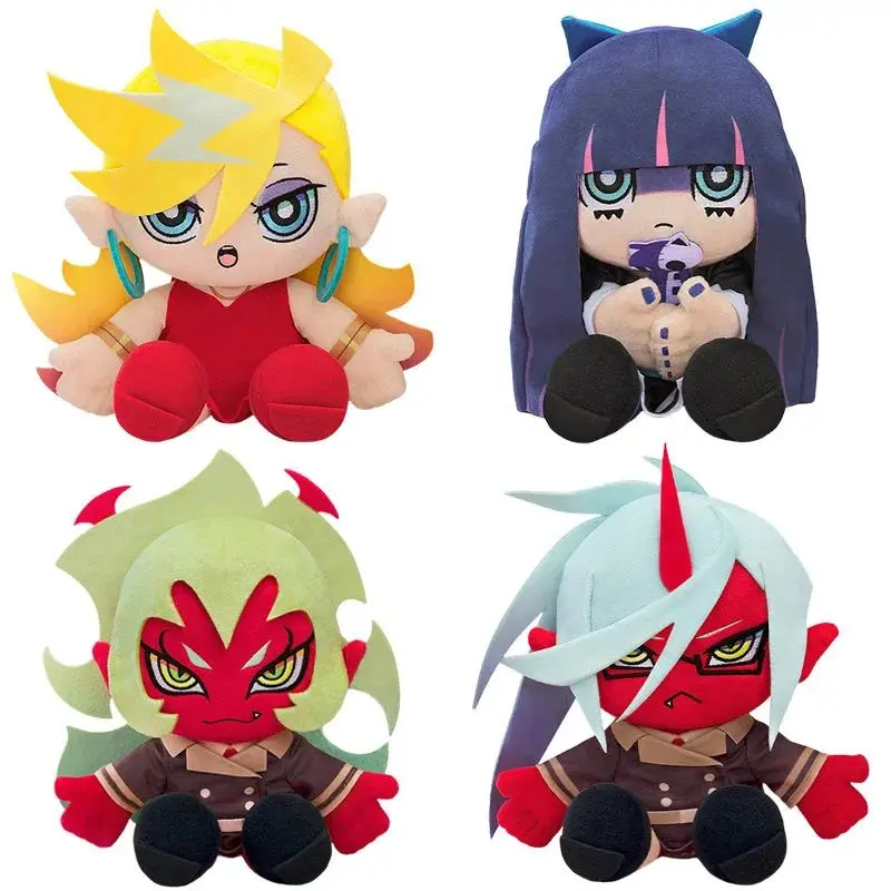 New Panty And Stocking With Garterbelt Plush Toy Cartoon Peripheral Plush Doll Home Decoration Collectible Gift For Anime Fans