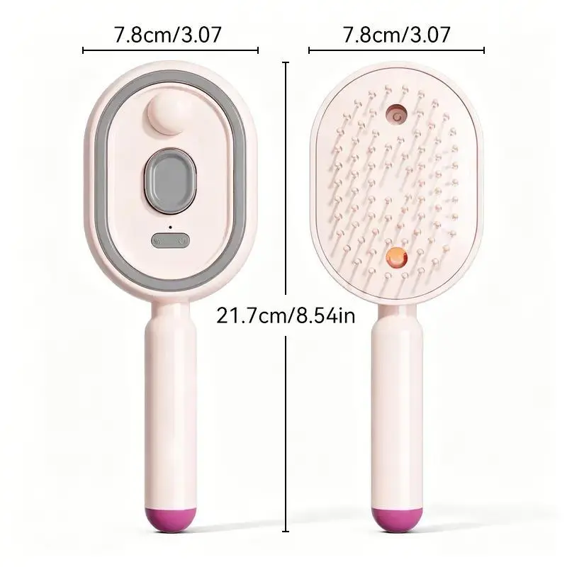 Electric Spray Airbag Massage Comb, Essential Oil Atomization Hair Brush, Anti-Static Salon Hair Care Tool for Fluffy Styling