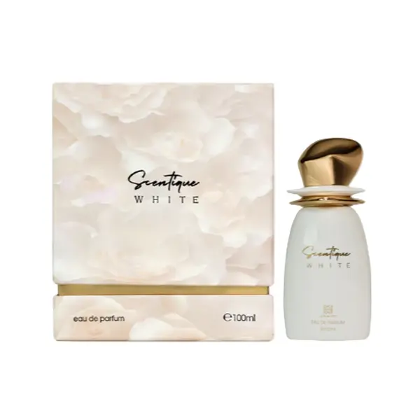 Ahmed Al Maghribi 3.4Oz Scentique White Mens Fragrance Eau De Parfum