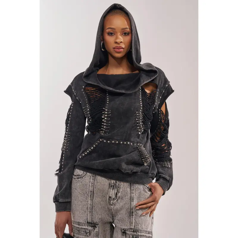 one shoulder sweatshirt - TikTok Shop