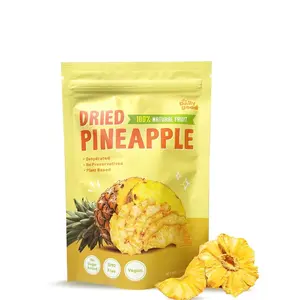 The Daily Good Soft-Dried Pineapple Slices | All Natural Superfood Snacks for Adults & Kids | Healthy, Soft and Chewy | No Sugar Added or Preservatives, Gluten Free, Vegan (1.41 oz, Pack of 1)