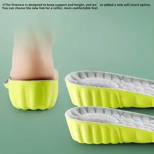 Height Increasing Insole Sports Shoe Pad Super Soft FullCoverage 2.5cm/0.984in 3.5cm/1.38inHeight Booster for Men Women