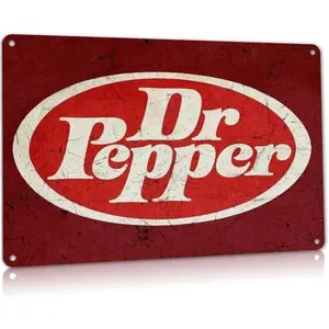 Vintage Wall Decor Strip, Metal Sign for Store Ads, Retro Pepper Appearance, No Precious Metal Plating, Ideal for Interior Decoration