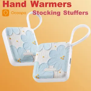 Ocoopa Hand Warmers Rechargeable UT5 Nano – Slim Electric Pocket Heater, Smart Temp Control, 14Hrs Battery, UL Safety, Artists in Bloom Design, Practical Gifts for Women, Christmas, Outdoor,Camping,Stocking Stuffers,Men gifts, Gift boxes,Best Gift Ideas