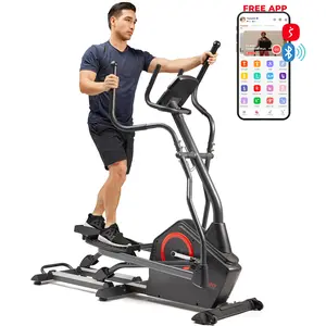 Sunny Health & Fitness Smart Premium Extra Long Stride Length Programmable Electro-Magnetic Elliptical