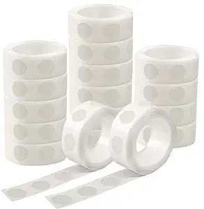 300 Pcs Point Dots Balloon Glue Removable Adhesive Point Tape, 3 Rolls Double Sided Dots Stickers for Craft Wedding Decoration