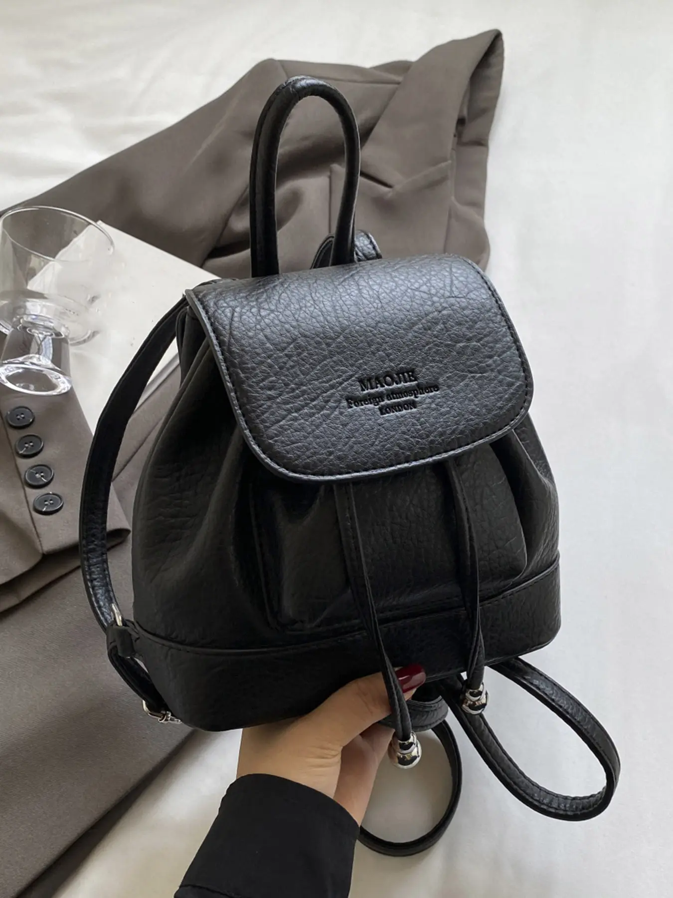 Women's backpack, Backpack purse, with solid color design, lightweight and casual, suitable for daily occasions such as commuting, shopping, dating