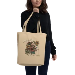 "And If Not" Scripture Eco Canvas Tote Bag
